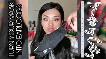 How to change around the head mask to ear loops