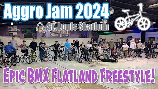 Aggro Jam 2024: BMX Flatland Freestyle Magic | St. Louis Skatium