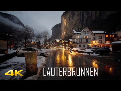 Lauterbrunnen Switzerland A Fairytale Christmas Village 4K 60p