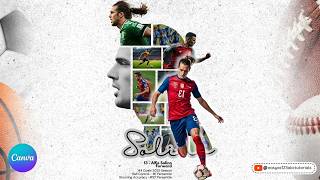 Photo Collage Design - Sports Portrait Photo Collage in Canva - Canva Beginner's Tutorial screenshot 3