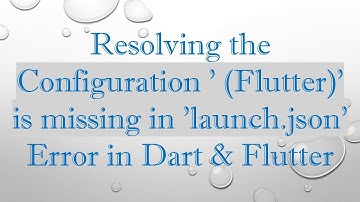 Resolving the Configuration 