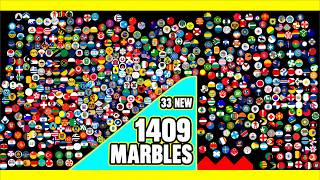 1409 Country Marbles Challenge The Wall! 🌍 Marble Race