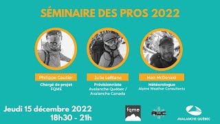 Webinaire // Séminaire des pros 2022