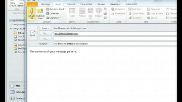 Sending Secure Email in Outlook