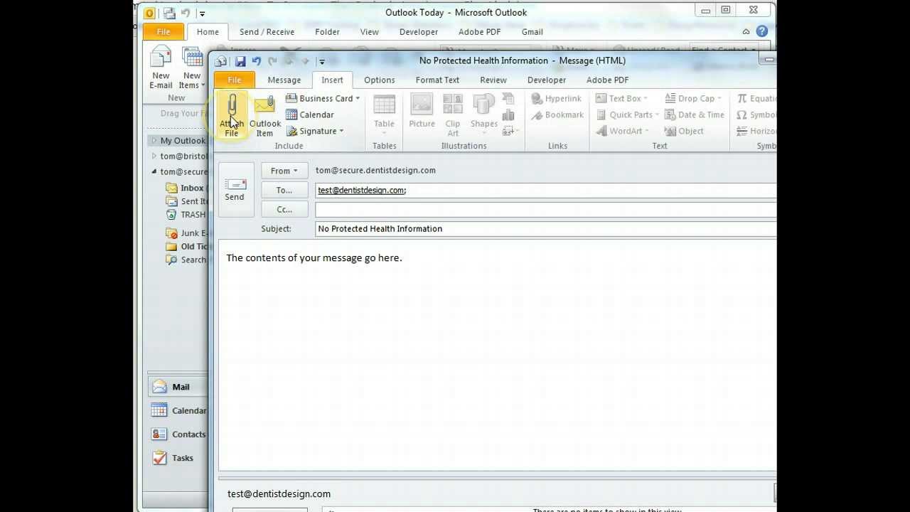 Sending Secure Email In Outlook YouTube