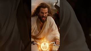 Jesus vs Red Demon Bike Race… The Ending Is Crazy 😳🔥 #jesus #jesuschrist #god #demon