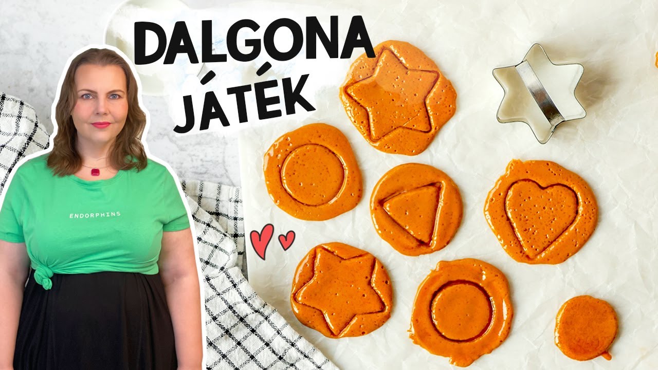 Dalgona cukor elkészítése┃koreai játék a Squid Game -ből