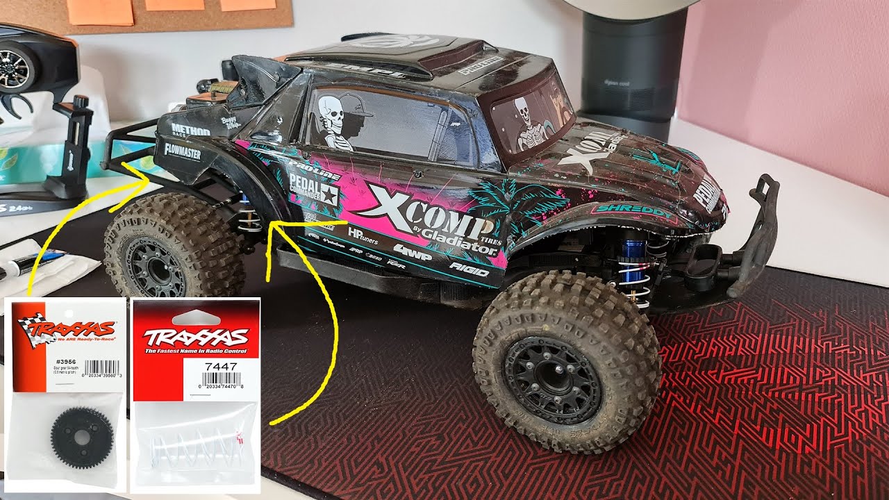 Slash ultimate Spur gear broke & how to fix it YouTube