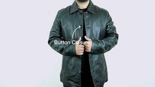 Men's Black Leather Car Coat | Lether Jacket Detailed Review - Trendy Jacket