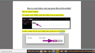Create folders & copy/paste files in PrivateMail screenshot 3