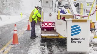 Dominion Energy crews ready for snow in Virginia, North Carolina