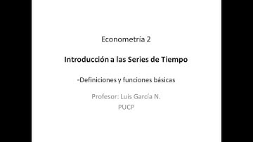 Introducción a las Series de Tiempo Estacionarias