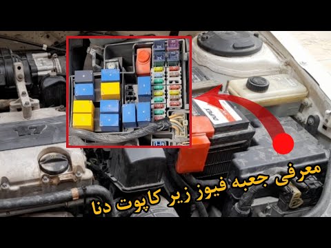 آشنایی با جعبه فیوز و رله های محفظه موتور خودروی دنا