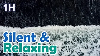 long Relaxing satisfying Screensaver of Ocean Waves background top view video loop no sound no music
