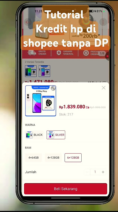 TUTORIAL KREDIT HP DI SHOPEE TANPA DP