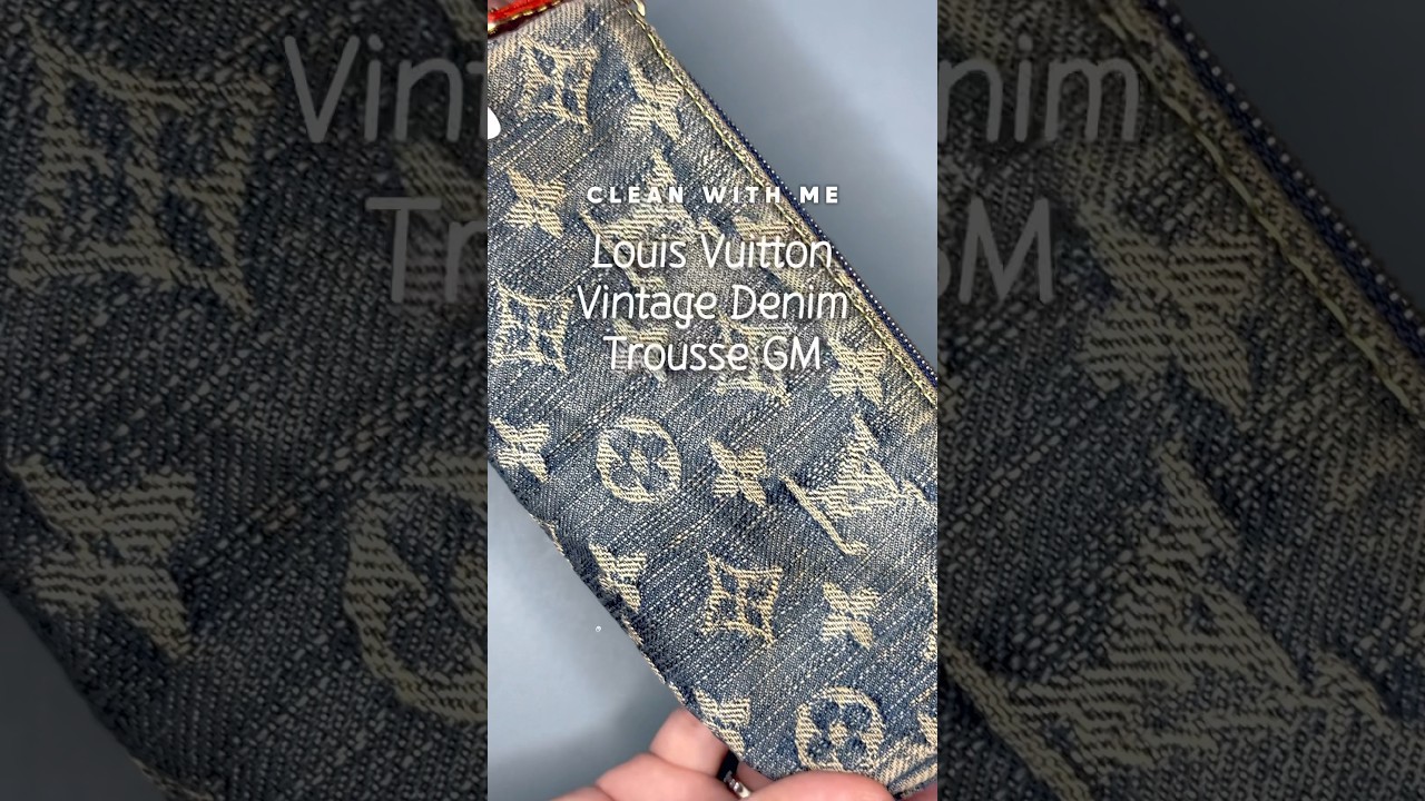 CLEAN WITH ME 🧼 I’ve been drooling over the new LV denim collections so on the vintage hunt I went!
