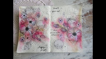 ♡ EASY Mixed Media Collage ♡ #thecraftersworkshop #maremis_small_art #gelatos