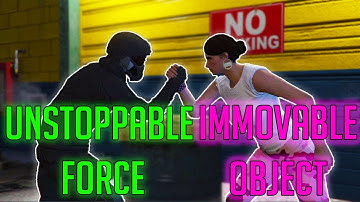 Unstoppable Force meets Immovable Object -GTA V Funny moments