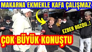 Makarna Ekmekle Kafa Çalişmiyor. Çok Büyük Konuştu. Bağcilar Sokak Röportaji.