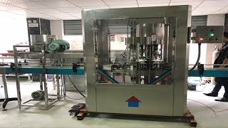 Rotary screw capping machine 5 heads plastic bottles capper tested for Canadian customer