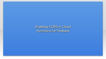 Enabling CORS in Cloud Functions for Firebase