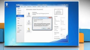 How to set a password in a Word 2010 document
