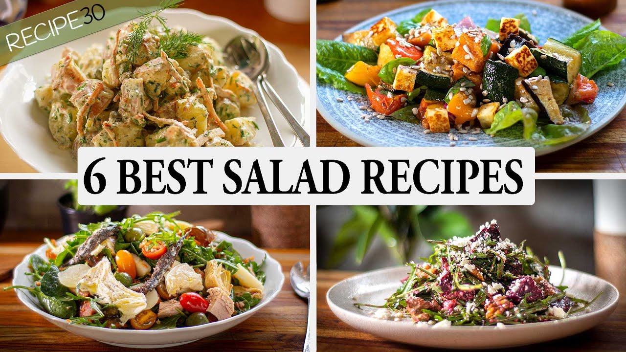 6 Refreshing Summer Salad Recipes to Beat the Heat! - YouTube