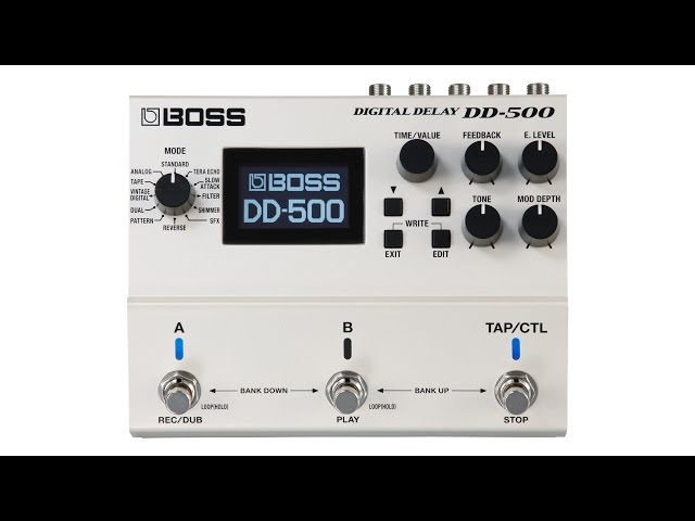 BOSS DD-500 Digital Delay Pedal Review by Sweetwater - YouTube