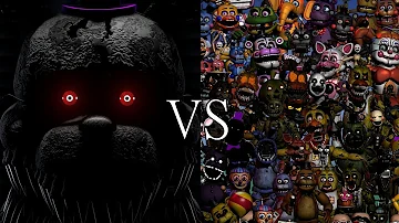 NIGHTMARE VS ALL OF FNAF