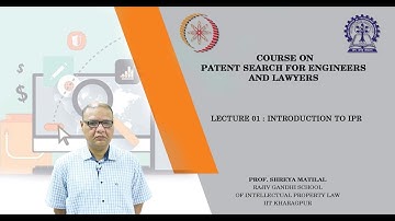 Lecture 01: Introduction to IPR