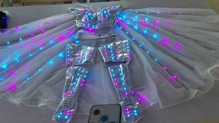 LED warriors dress with cloak for sexy girls, dj girl