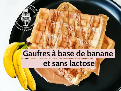 Vidéo: Gaufres Au Beurre D'arachide Et Aux Bananes Sans Gluten