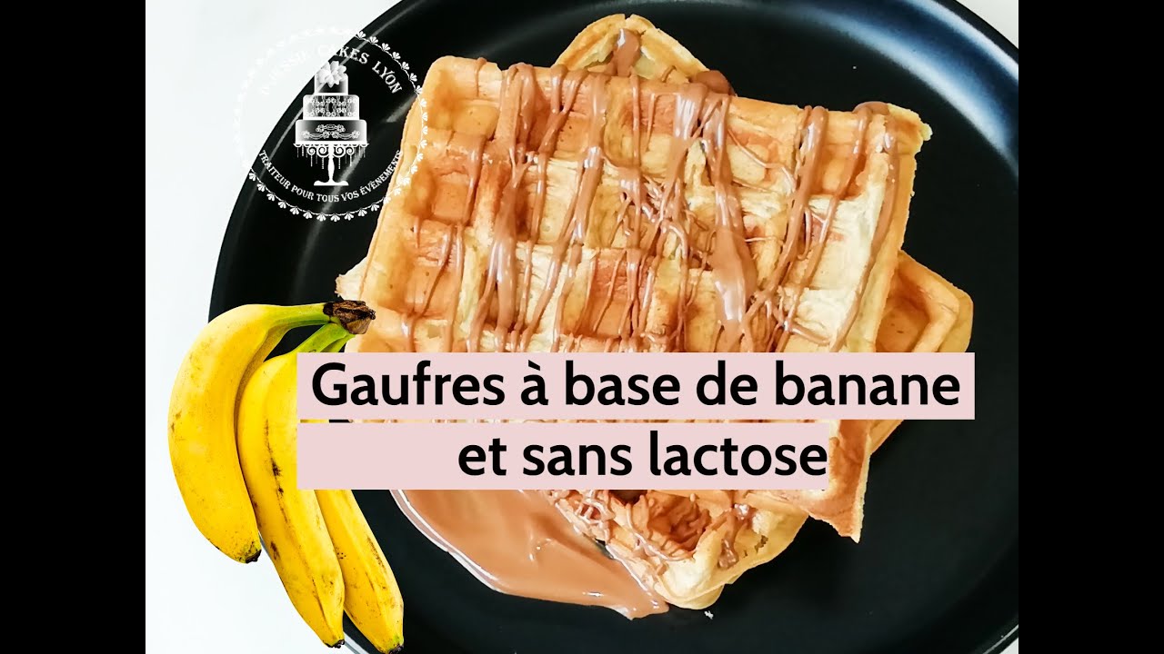 Recette de Gaufres à base de banane et sans lactose