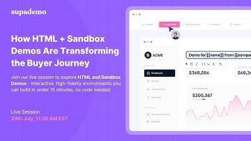 How HTML + Sandbox Demos Are Transforming the Buyer Journey
