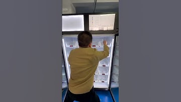 Fast shopping smart fridge vending machine.#vendingmachinebusiness #vendingmachine #smartfridge