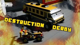 Space Engineers - Destruction Derby, Vehicular Combat Racing, Battle Bus !!!