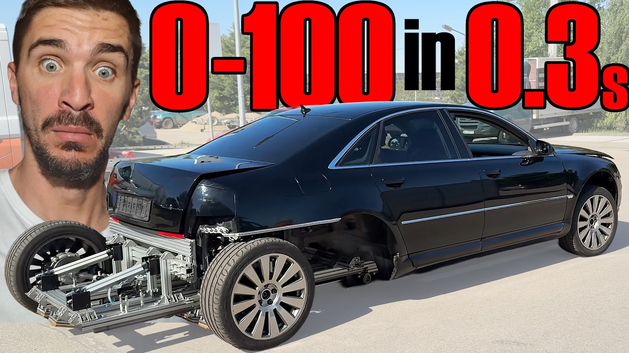 Den här bilen har ingen motor, växellåda eller batteri