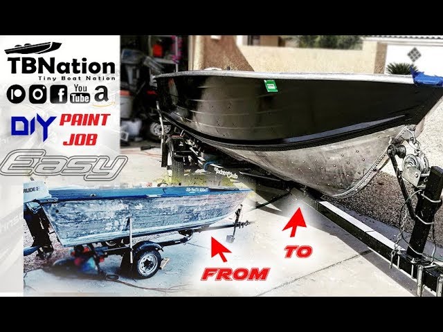 Painting Aluminum Boat with spray paint & primer Smokercraft YouTube