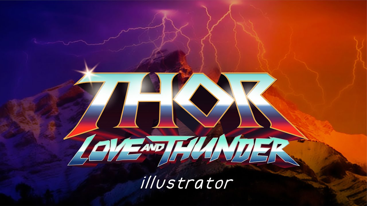 Thor Text Effect Text effect | Thor: Love and Thunder | Nghé illustrator - YouTube