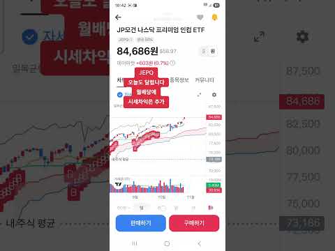 JEPQ 오늘도 달립니다.신고가!!!  #jepq