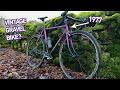 A 1977 gravel bike vintage bike to modern gravel bike build  ride