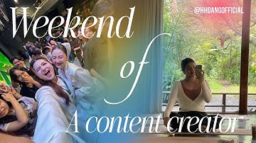 a weekend of a content creator (Yoga, làm MC cho TEDx,.....