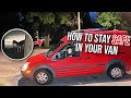 VAN LIFE | Solo Female Safety Tips: How I Stay Safe In My Tiny Van