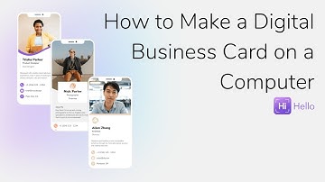 How to Make a Digital Business Card on a Computer