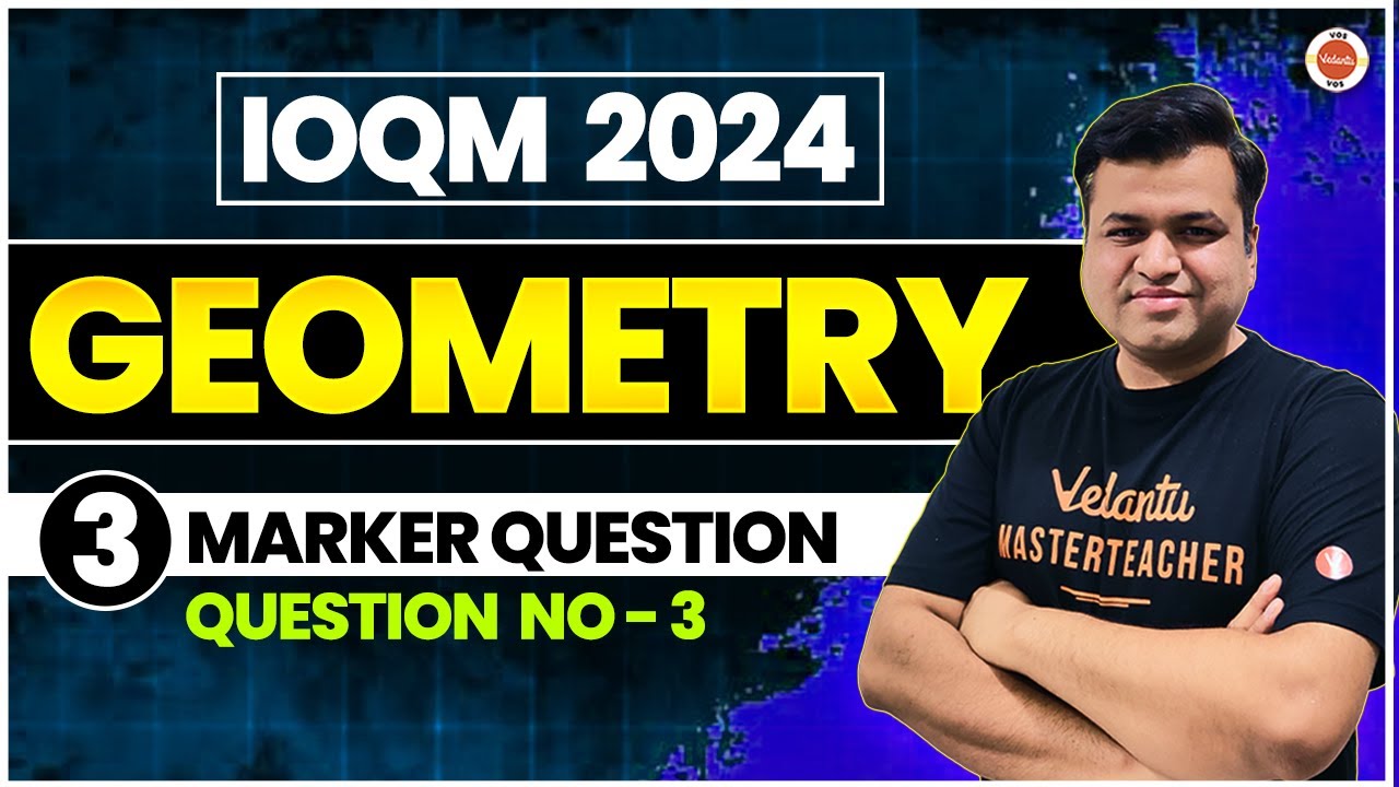 Imo Geometry Question Geometry | 3 Marker Question | Question No. 3 | IOQM 2024 | IMO | Maths ...