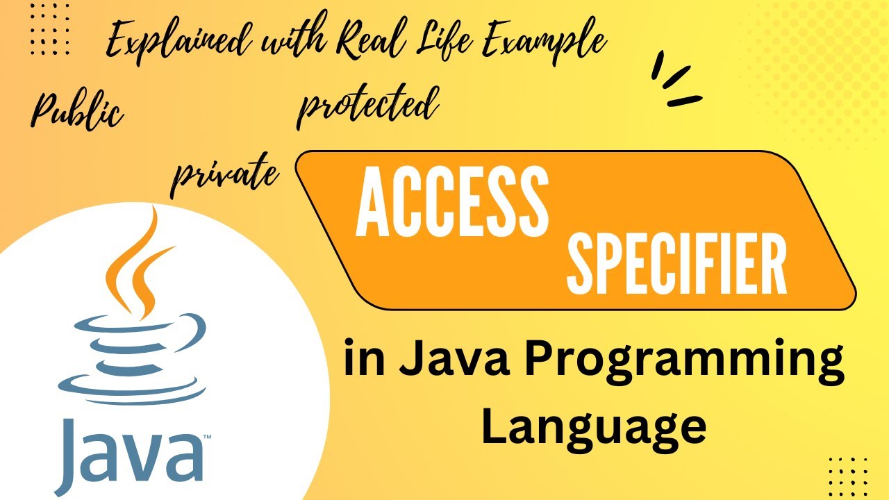 Java Tutorial : Access Specifier | Public | Private | Protected ...