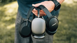 Сравнение наушников Sony WH-1000XM5, Bose QC45 и Apple AirPods Max