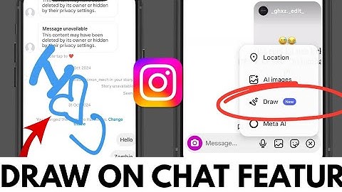 Instagram Chat Draw Doodle New Update || How To Draw & Send Doodle On Instagram Chat New Update 