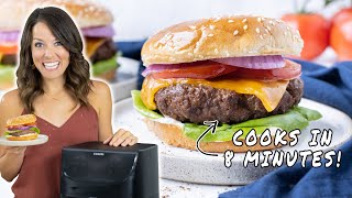 Air Fryer Hamburgers (Juicy \& Flavor-Packed)