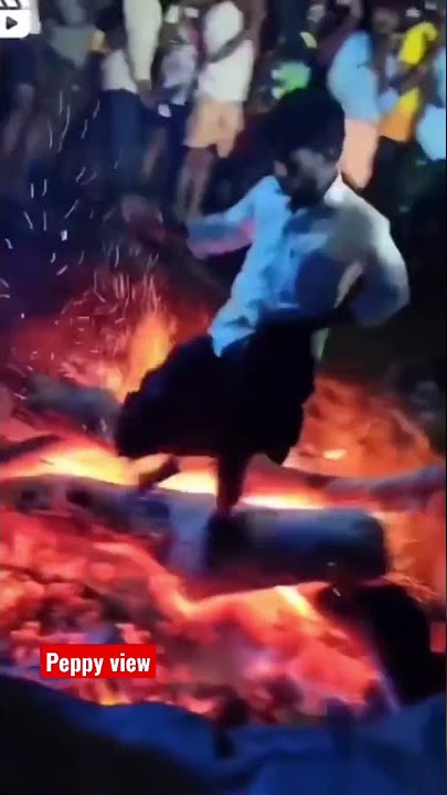 🔥OMG😱🔥Fire🔥accident😱 firewalking 🔥festival🔥🚶💥#firewalking#tamilnadu#india #shorts